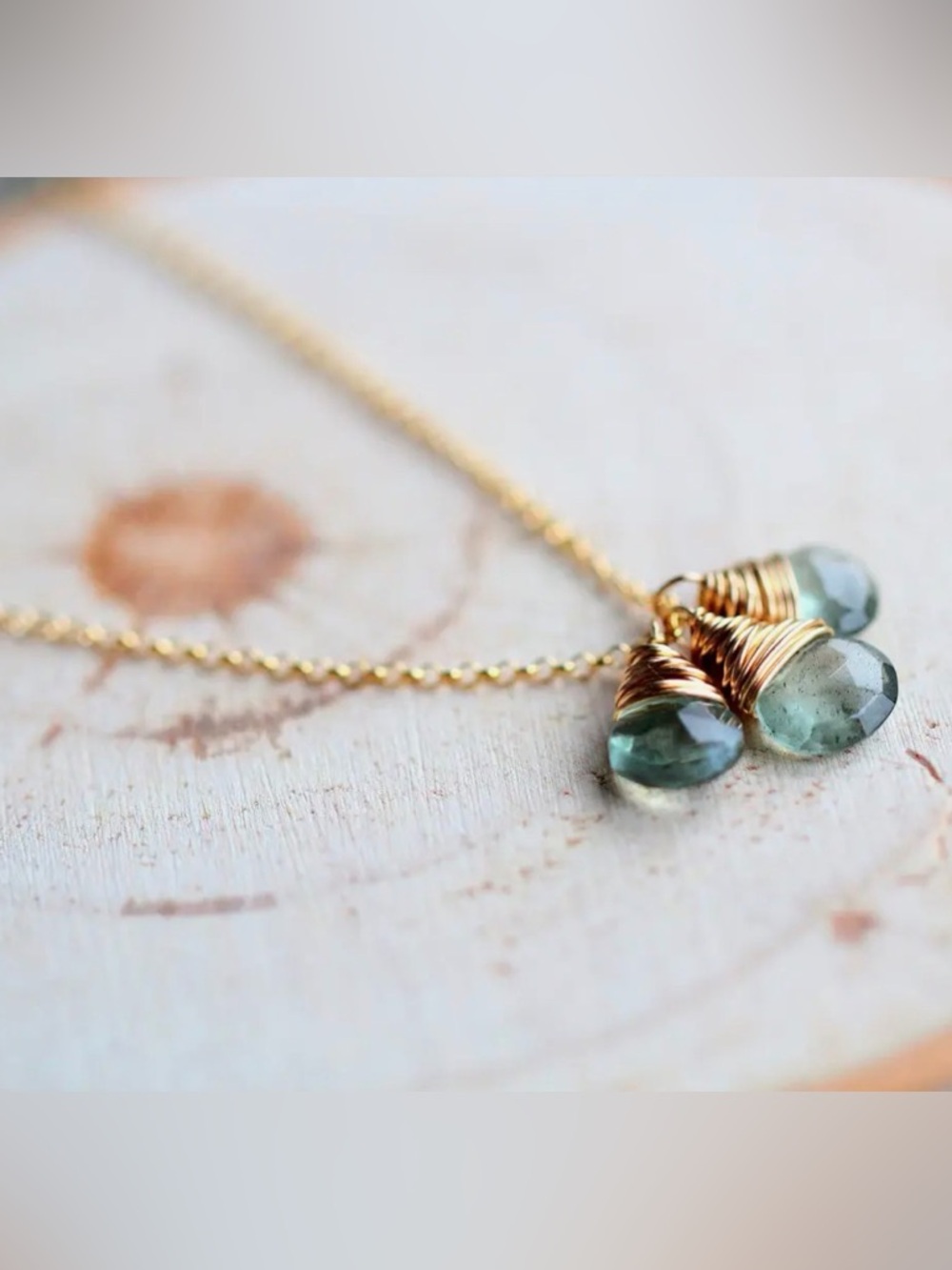 Sterling Silver Aquamarine Necklace